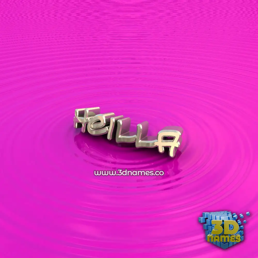 heilla in Pink Graffiti style - 3D name wallpaper