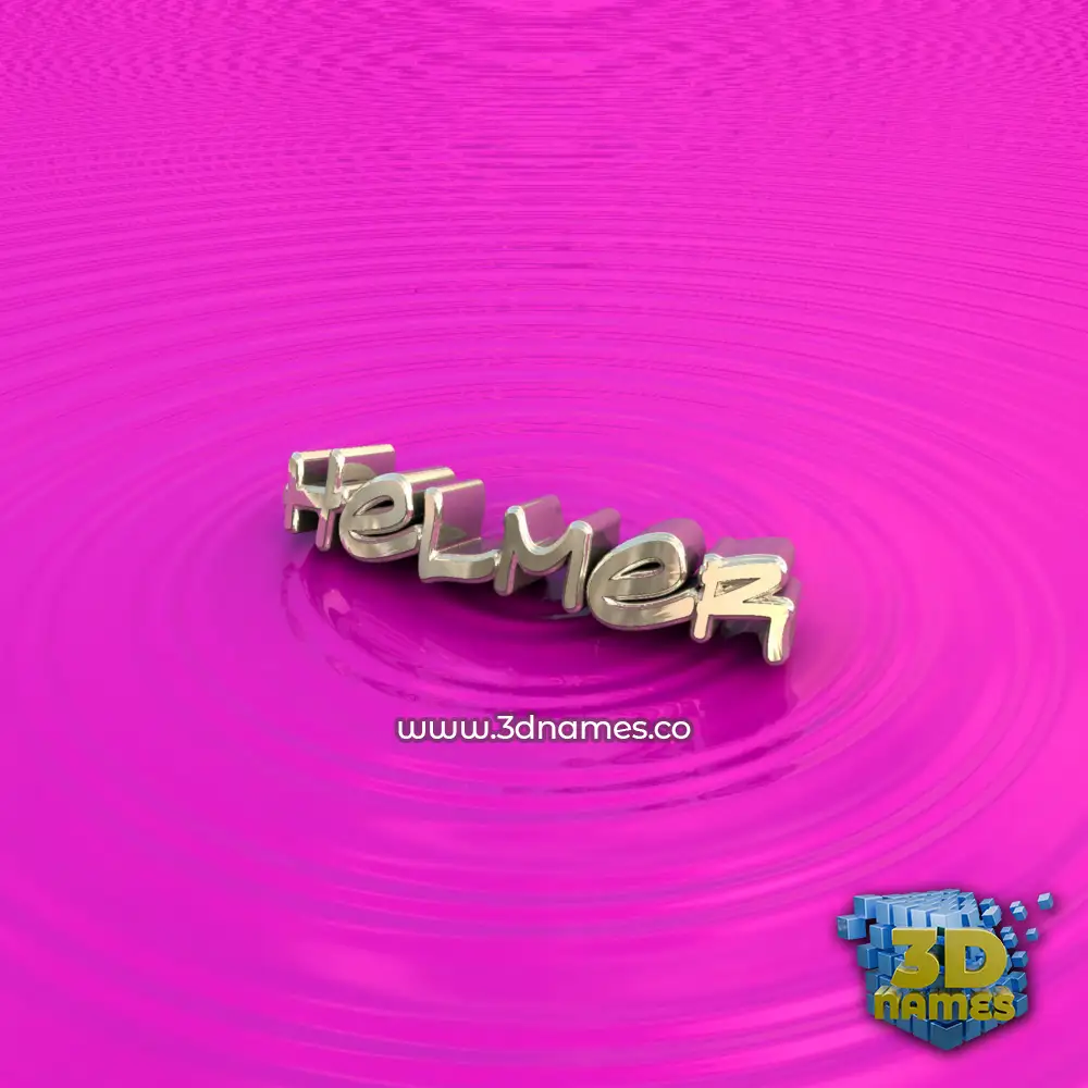 helmer in Pink Graffiti style - 3D name wallpaper