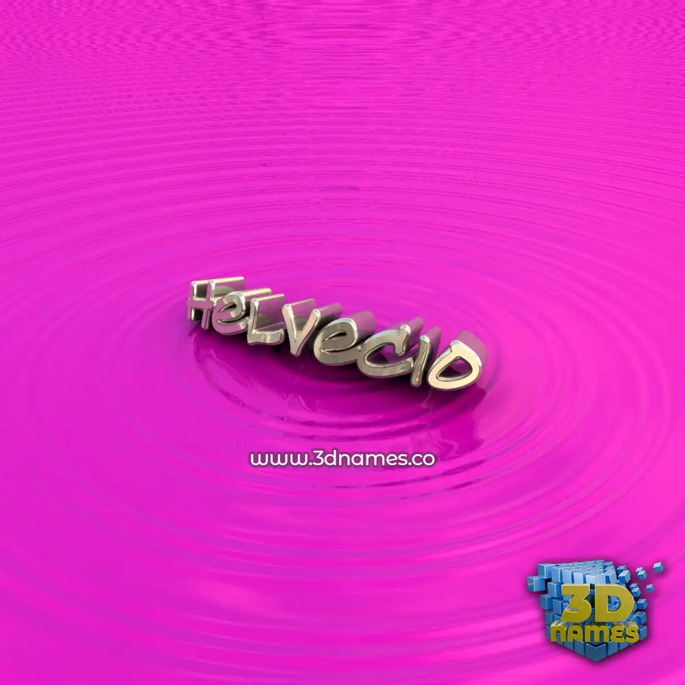 helvecio in Pink Graffiti style - 3D name wallpaper