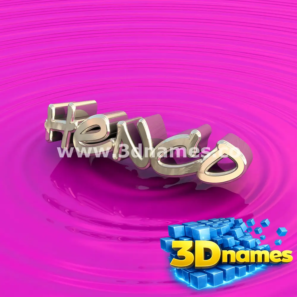 henco in Pink Graffiti style - 3D name wallpaper