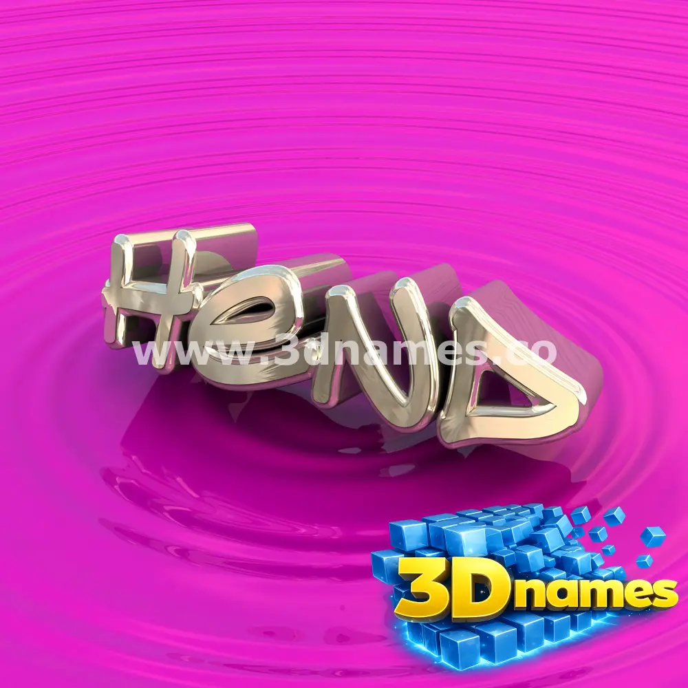 hend in Pink Graffiti style - 3D name wallpaper