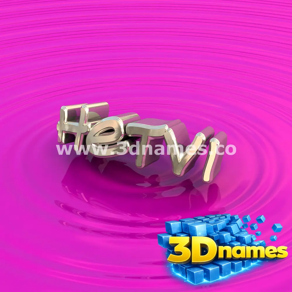 hetvi in Pink Graffiti style - 3D name wallpaper