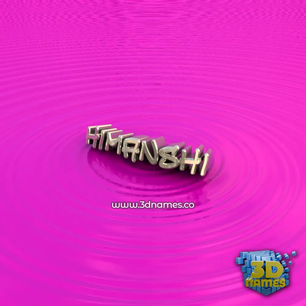 himanshi in Pink Graffiti style - 3D name wallpaper