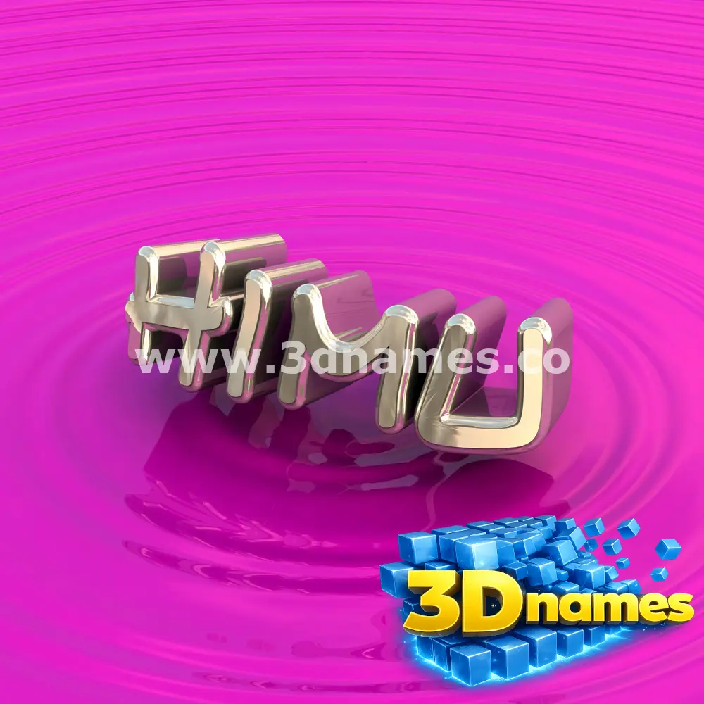 himu in Pink Graffiti style - 3D name wallpaper