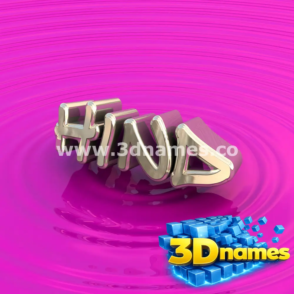 hind in Pink Graffiti style - 3D name wallpaper