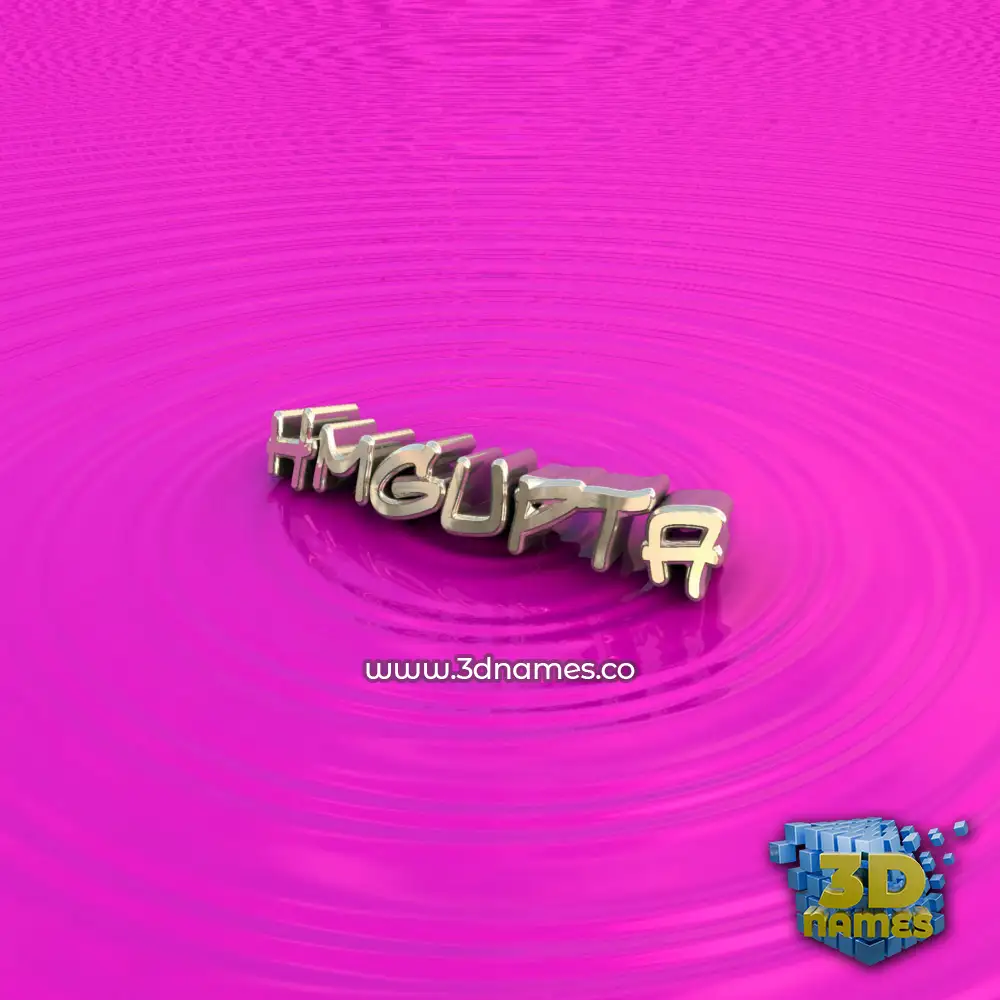 hmgupta in Pink Graffiti style - 3D name wallpaper