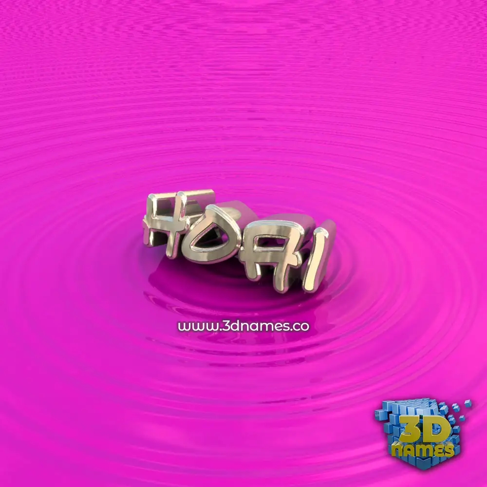 hoai in Pink Graffiti style - 3D name wallpaper