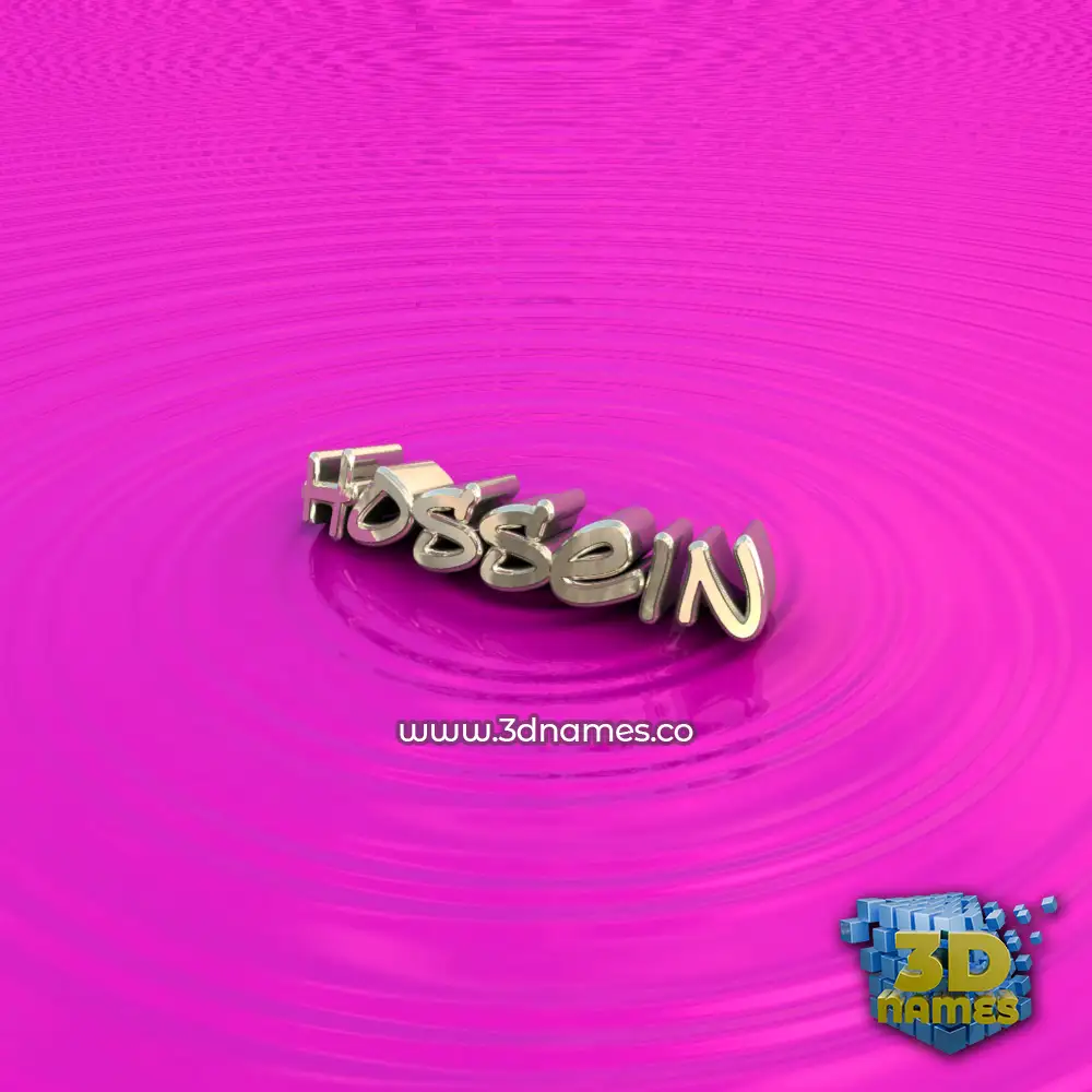 hossein in Pink Graffiti style - 3D name wallpaper