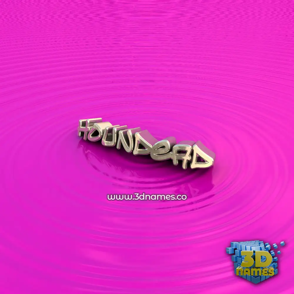 houndead in Pink Graffiti style - 3D name wallpaper
