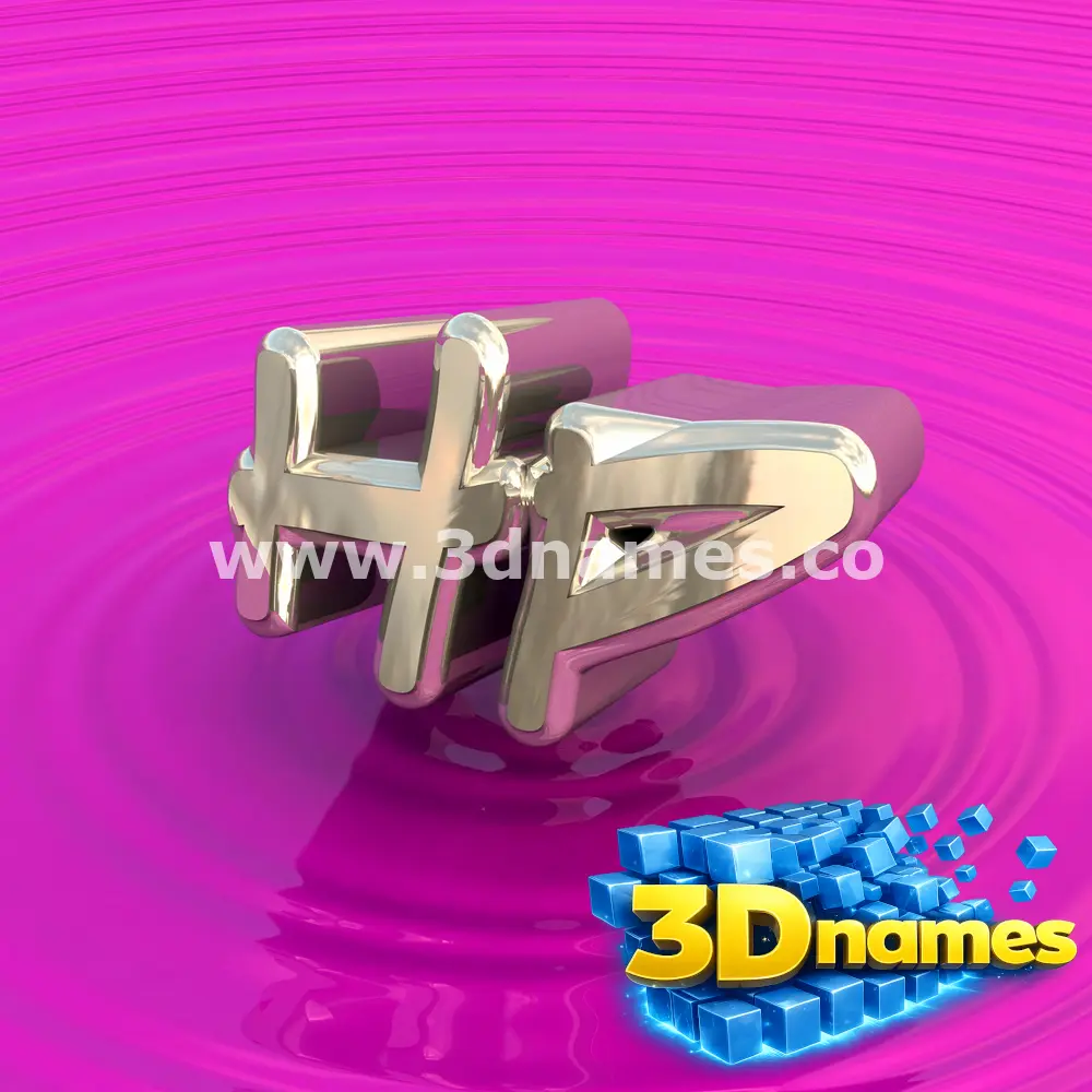 hp in Pink Graffiti style - 3D name wallpaper