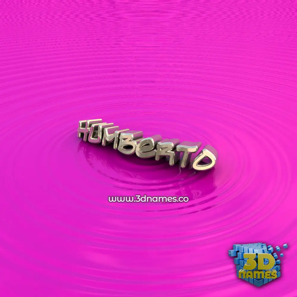 humberto in Pink Graffiti style - 3D name wallpaper