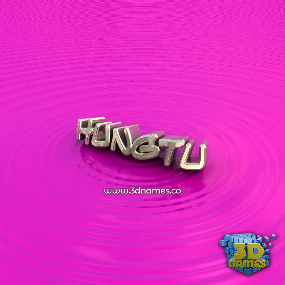 hungtu in Pink Graffiti style - 3D name wallpaper