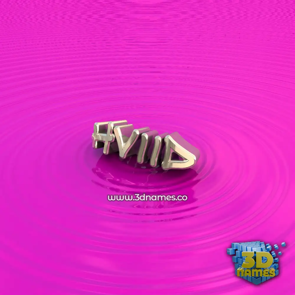 hviid in Pink Graffiti style - 3D name wallpaper