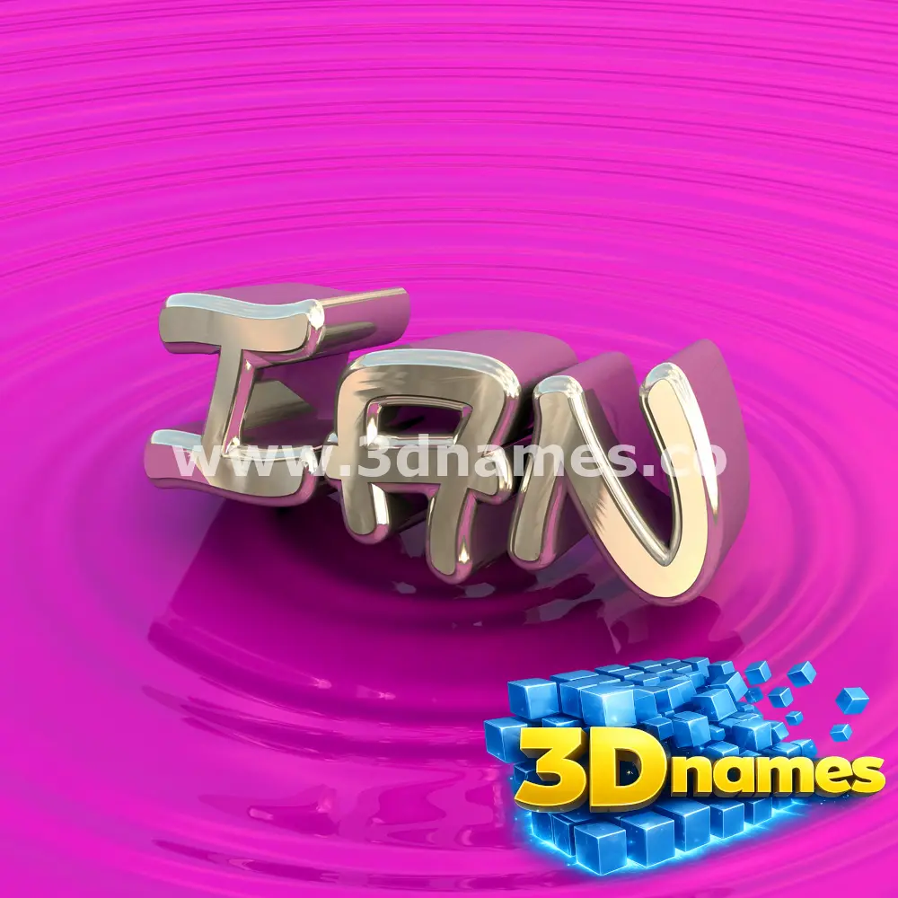 ian in Pink Graffiti style - 3D name wallpaper