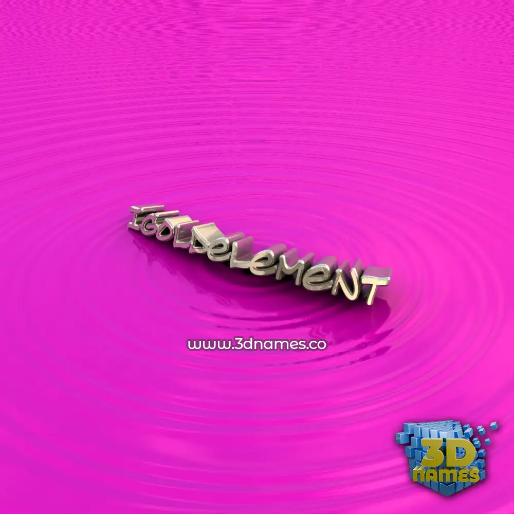 igoldelement in Pink Graffiti style - 3D name wallpaper