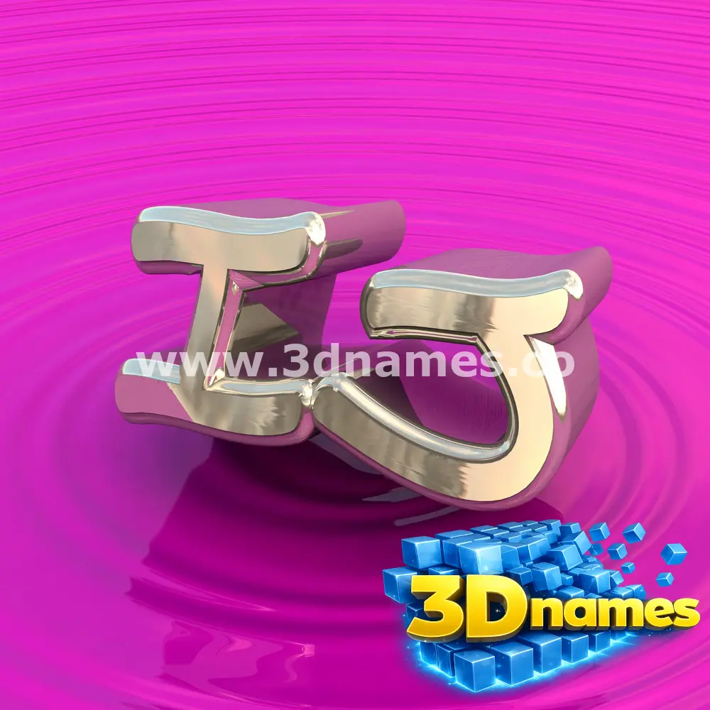 ij in Pink Graffiti style - 3D name wallpaper