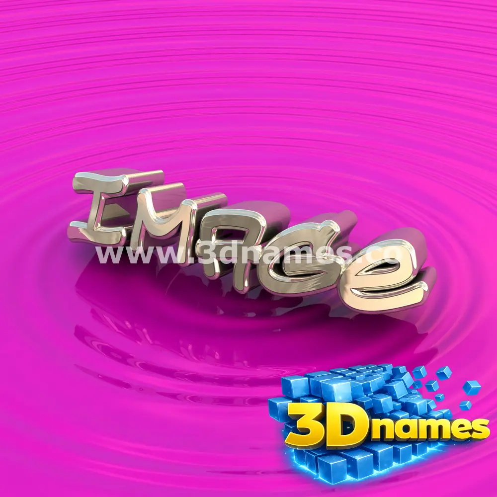 image in Pink Graffiti style - 3D name wallpaper