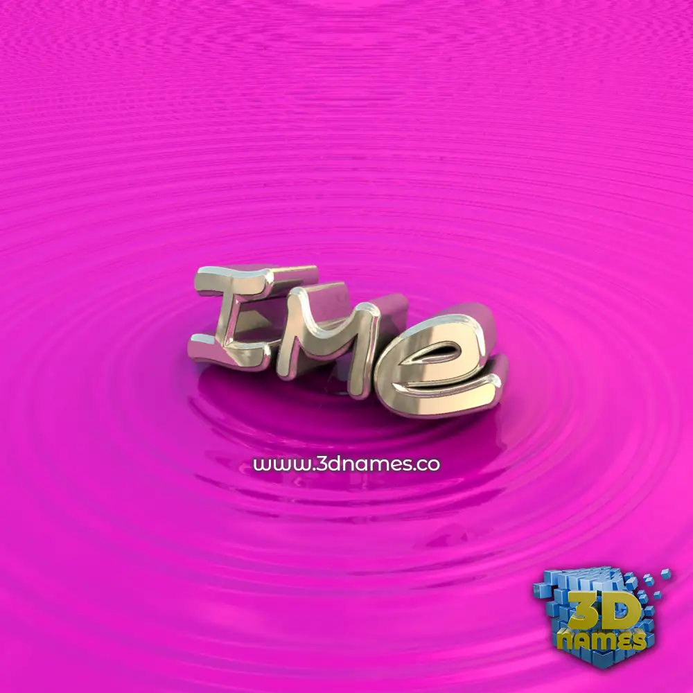 ime in Pink Graffiti style - 3D name wallpaper