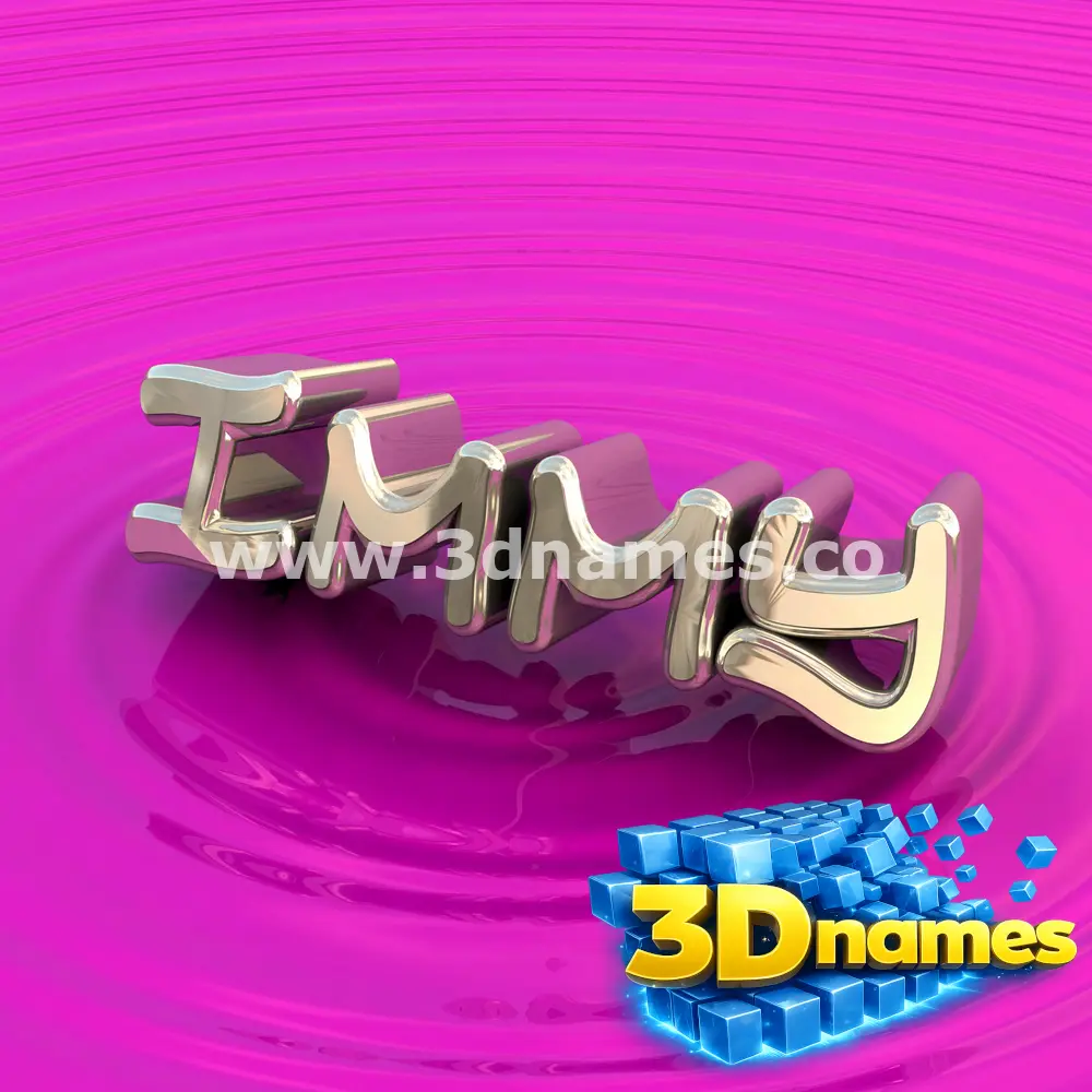 immy in Pink Graffiti style - 3D name wallpaper