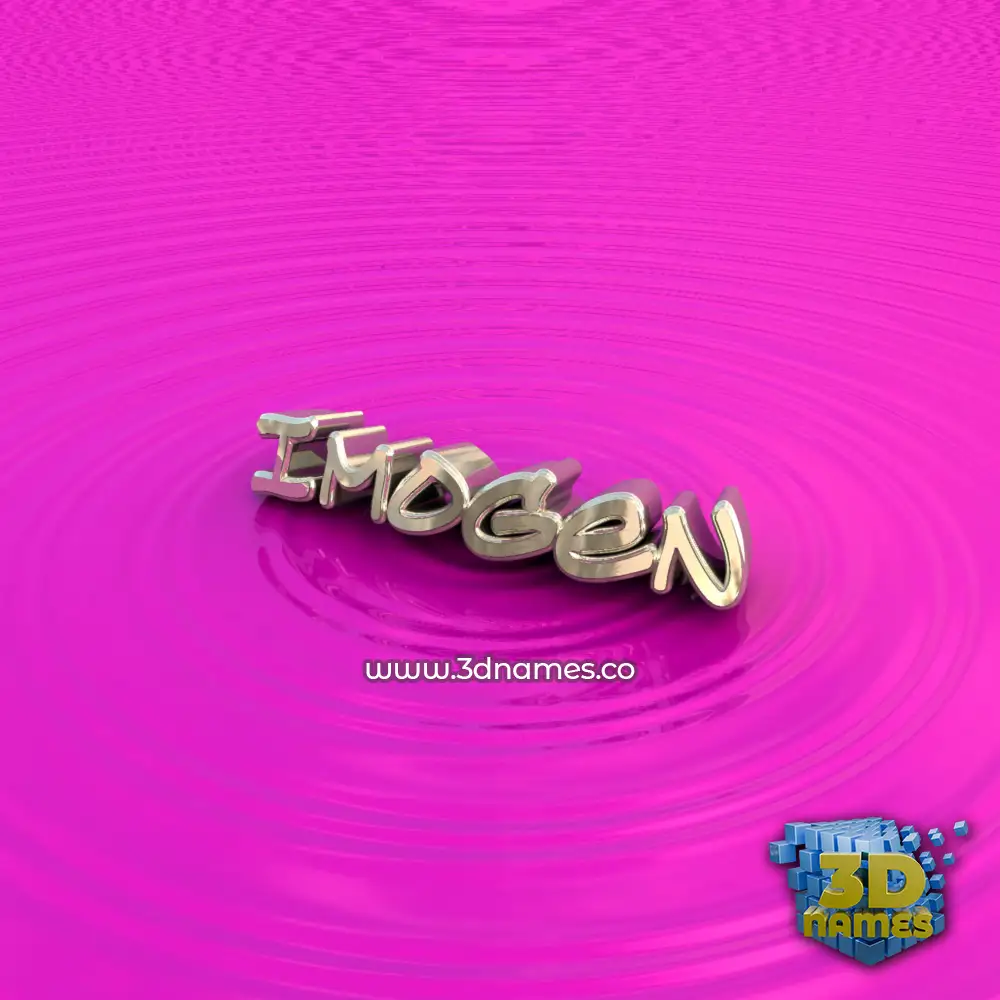 imogen in Pink Graffiti style - 3D name wallpaper