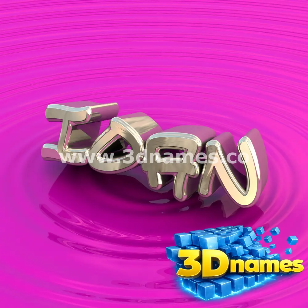 ioan in Pink Graffiti style - 3D name wallpaper