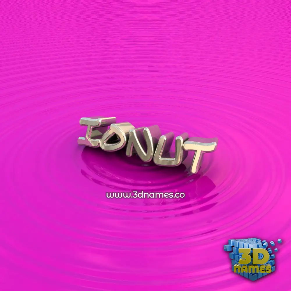 ionut in Pink Graffiti style - 3D name wallpaper