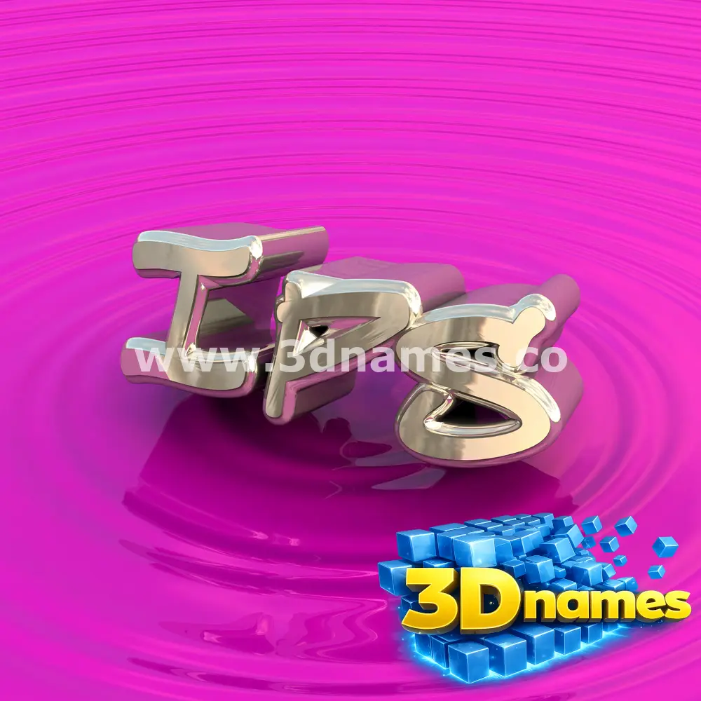 ips in Pink Graffiti style - 3D name wallpaper