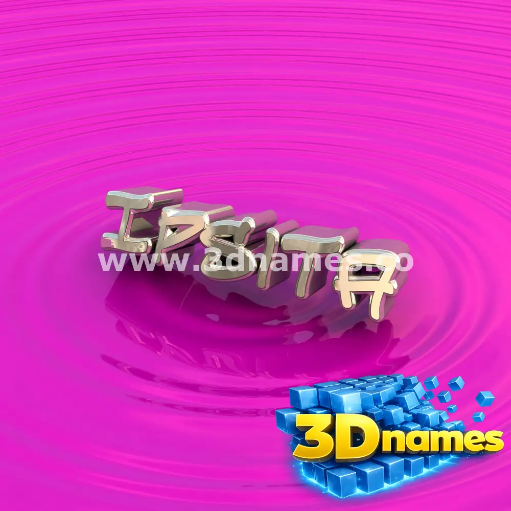 ipsita in Pink Graffiti style - 3D name wallpaper