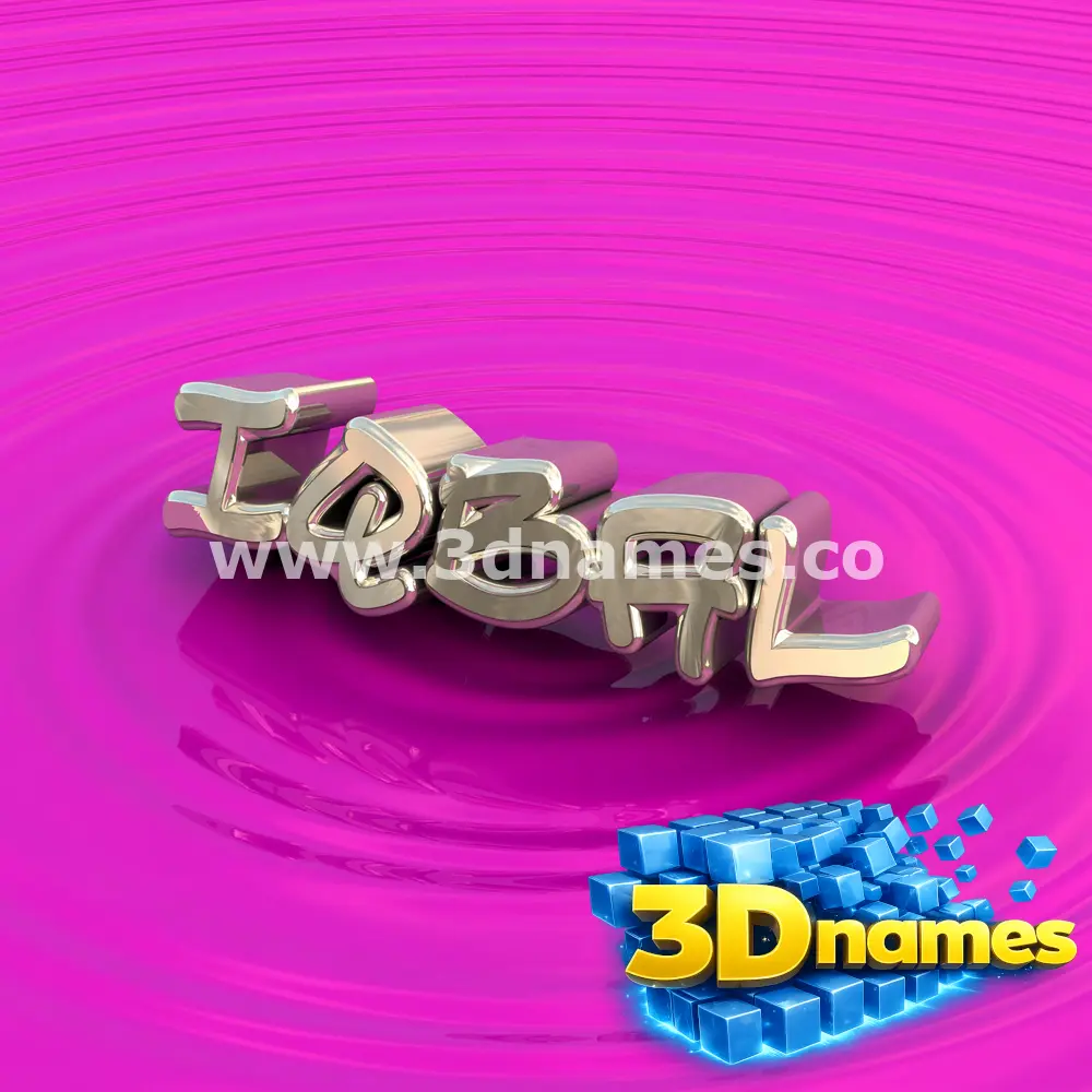 iqbal in Pink Graffiti style - 3D name wallpaper
