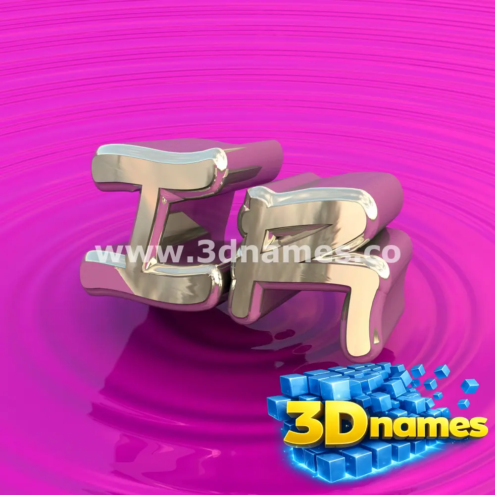 ir in Pink Graffiti style - 3D name wallpaper