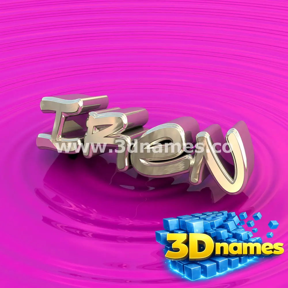 iren in Pink Graffiti style - 3D name wallpaper