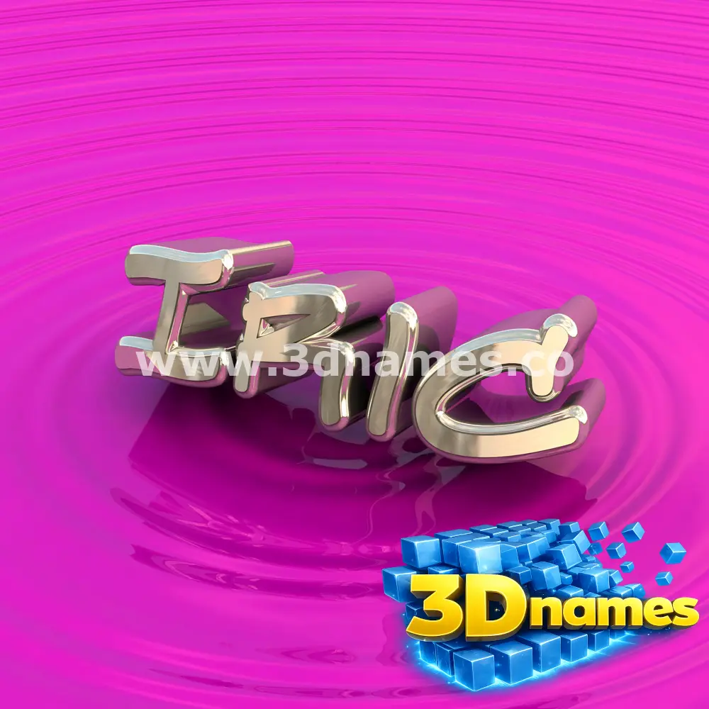 iric in Pink Graffiti style - 3D name wallpaper