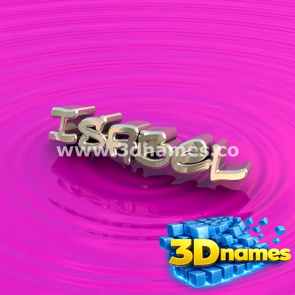 isabel in Pink Graffiti style - 3D name wallpaper