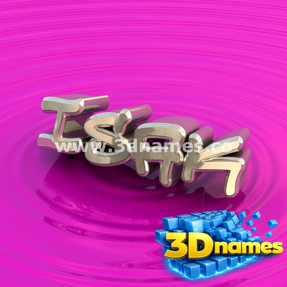 isak in Pink Graffiti style - 3D name wallpaper
