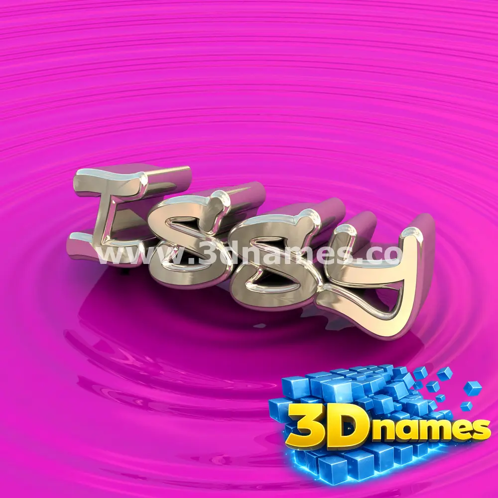 issy in Pink Graffiti style - 3D name wallpaper