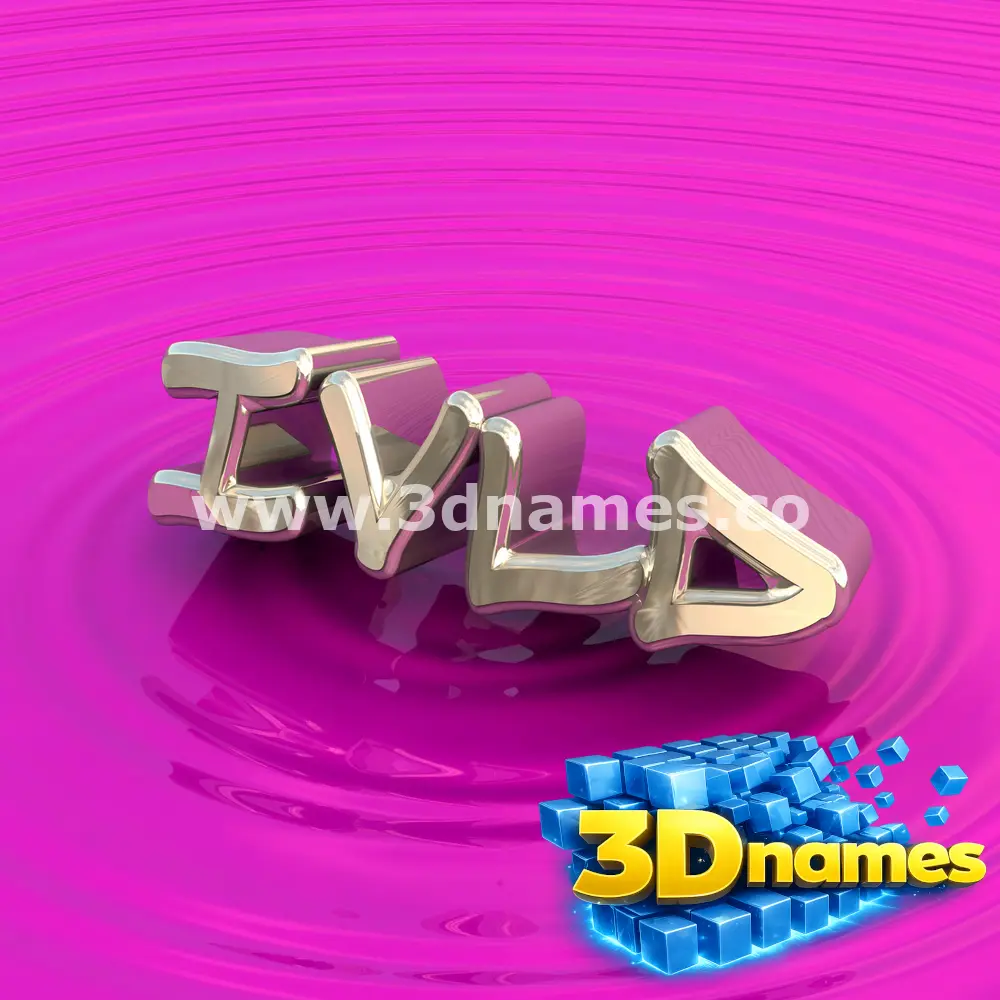 ivld in Pink Graffiti style - 3D name wallpaper