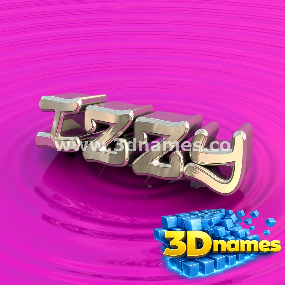 izzy in Pink Graffiti style - 3D name wallpaper