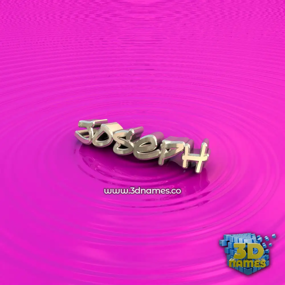 j0seph in Pink Graffiti style - 3D name wallpaper