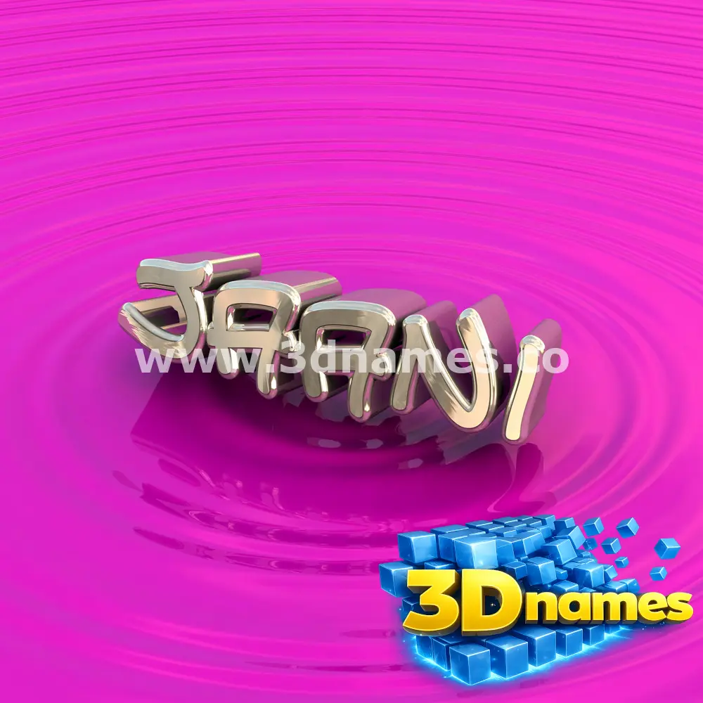 jaani in Pink Graffiti style - 3D name wallpaper