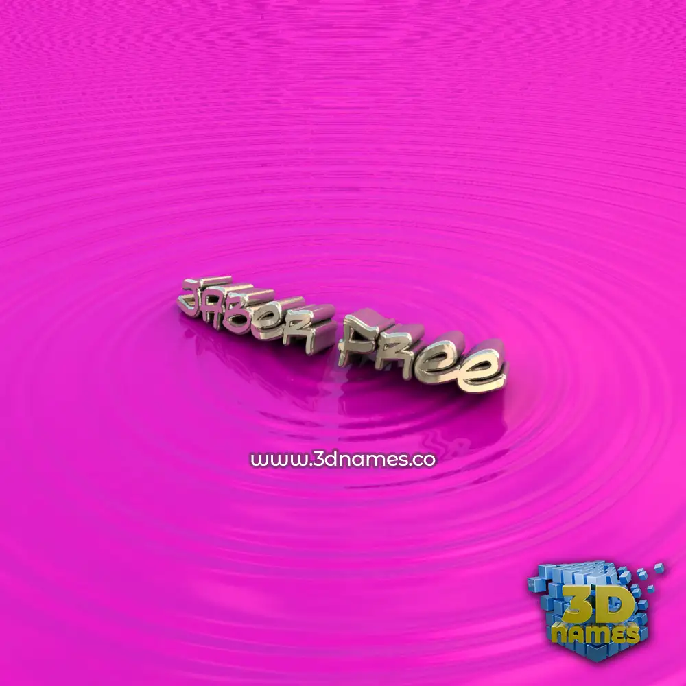 jaber free in Pink Graffiti style - 3D name wallpaper