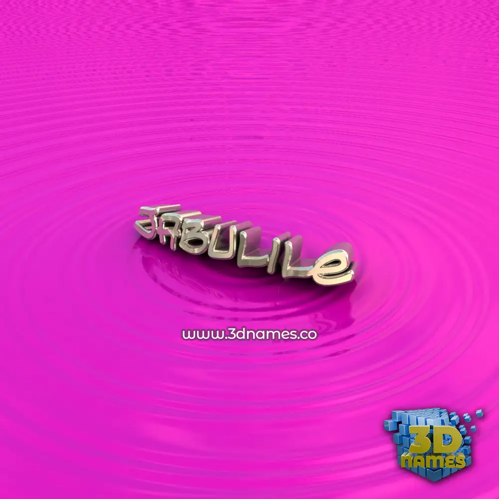 jabulile in Pink Graffiti style - 3D name wallpaper