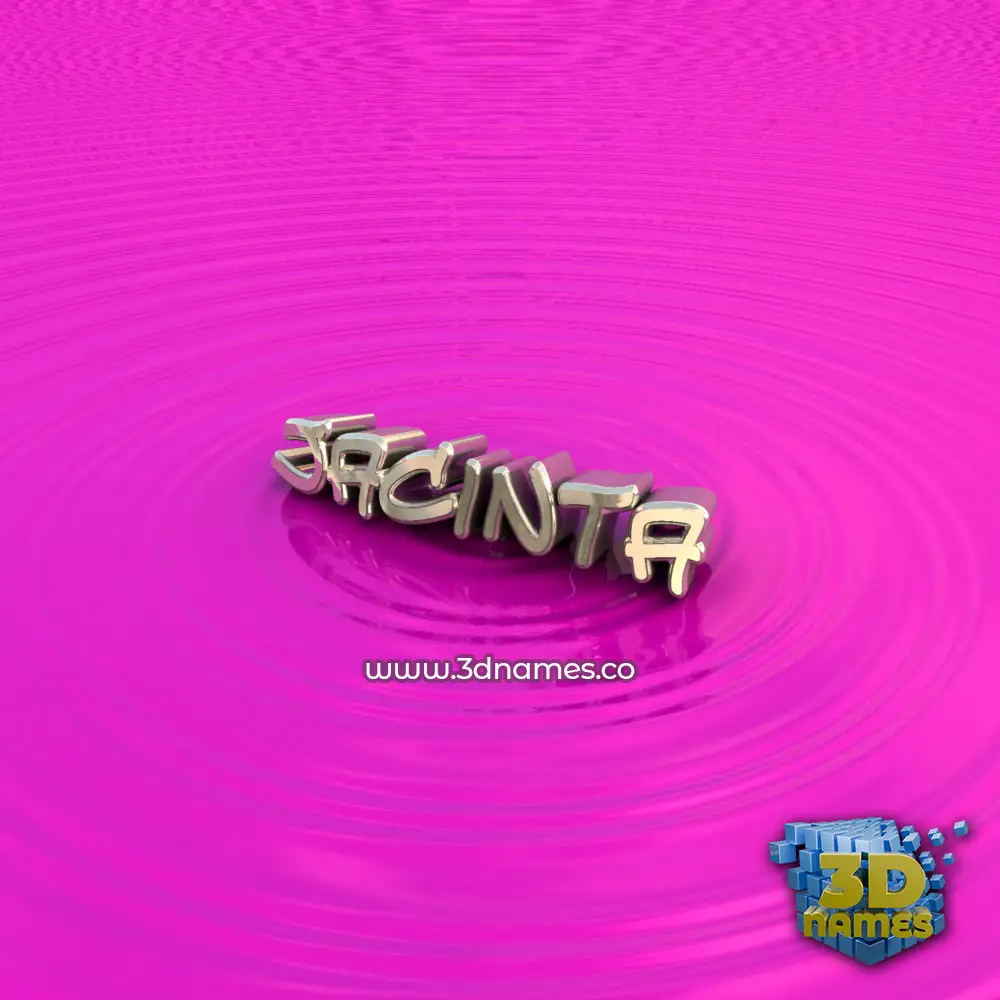 jacinta in Pink Graffiti style - 3D name wallpaper