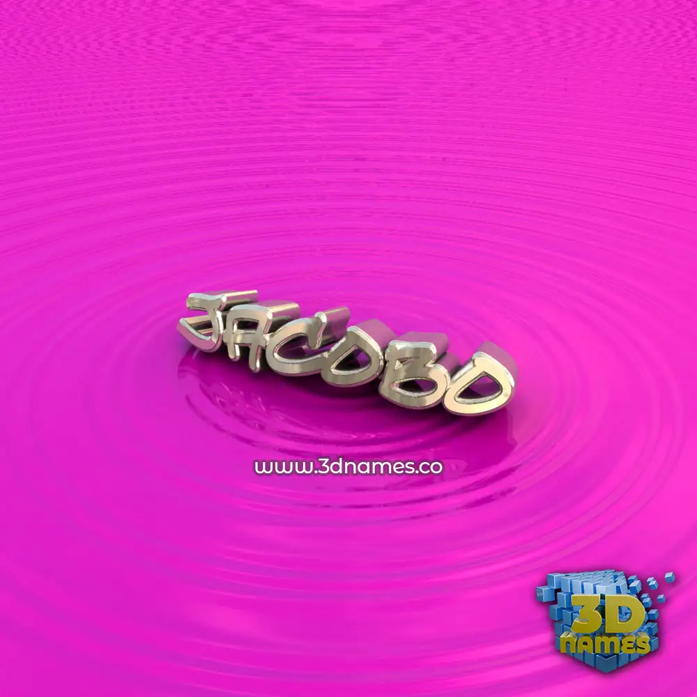 jacobo in Pink Graffiti style - 3D name wallpaper