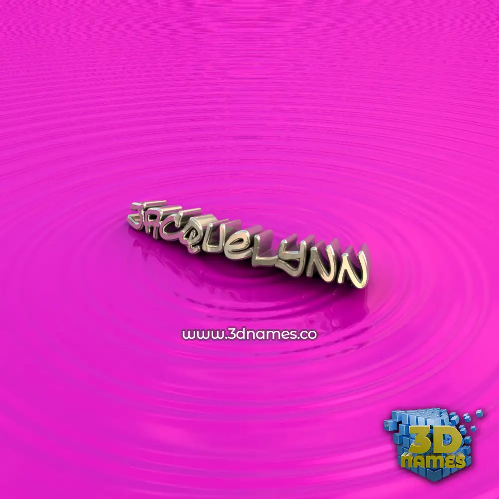 jacquelynn in Pink Graffiti style - 3D name wallpaper