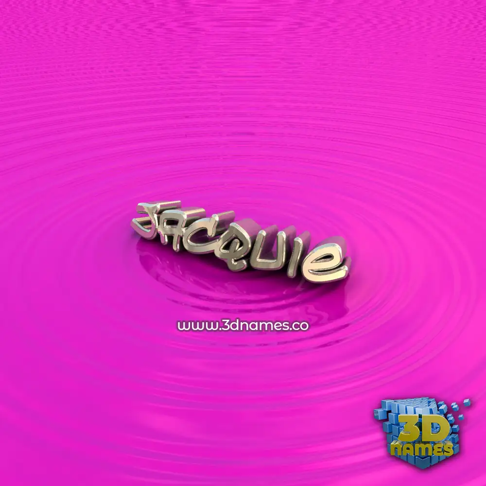 jacquie in Pink Graffiti style - 3D name wallpaper