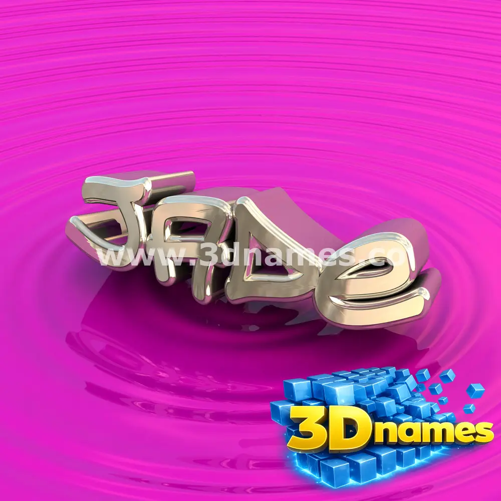 jade in Pink Graffiti style - 3D name wallpaper