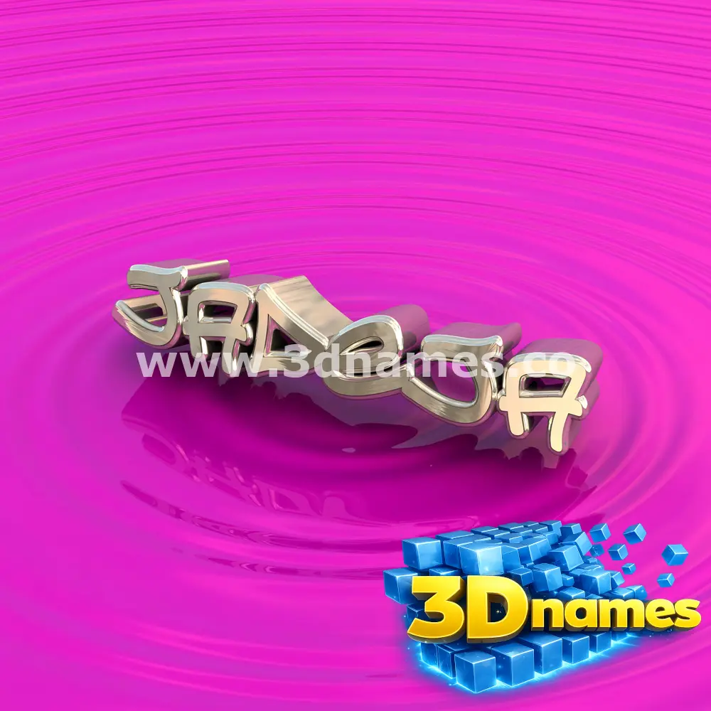 jadeja in Pink Graffiti style - 3D name wallpaper