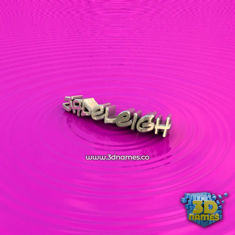 jadeleigh in Pink Graffiti style - 3D name wallpaper