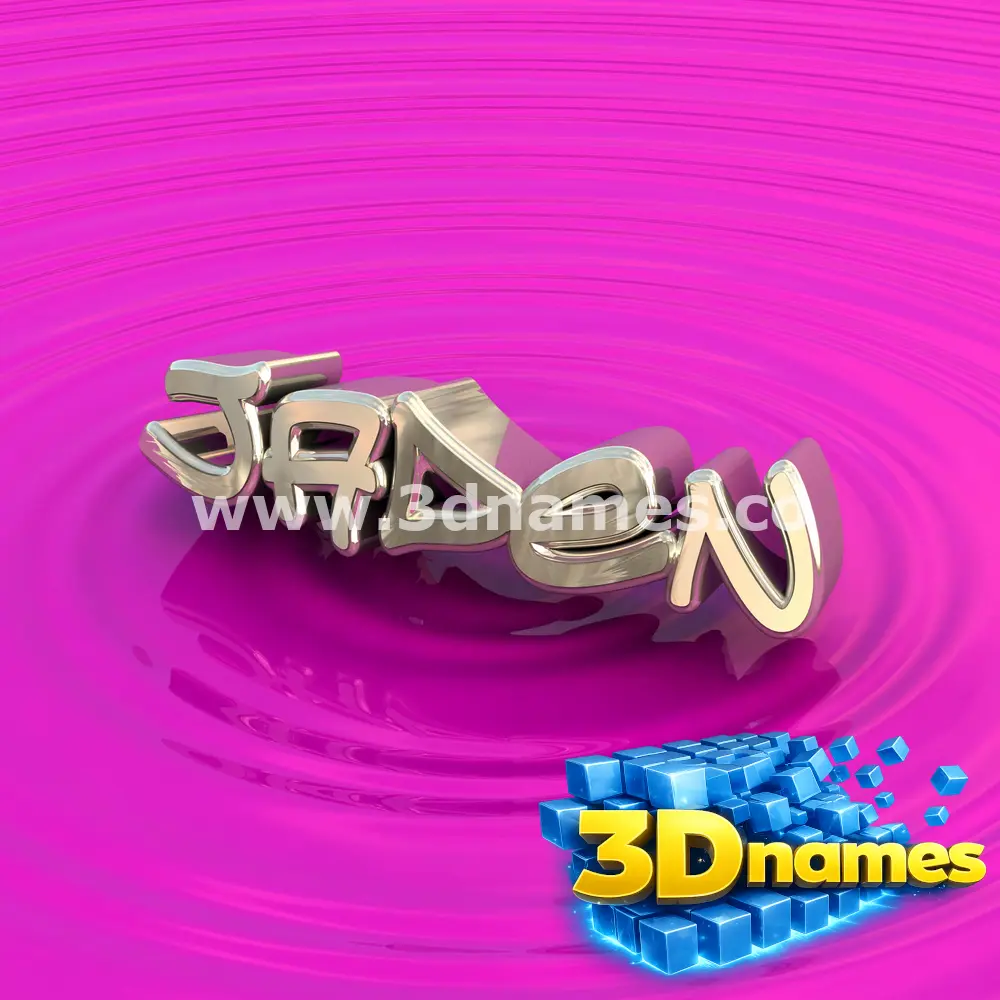 jaden in Pink Graffiti style - 3D name wallpaper