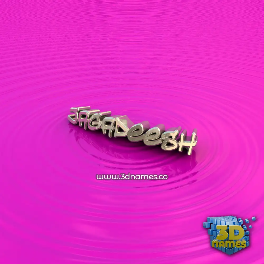 jagadeesh in Pink Graffiti style - 3D name wallpaper